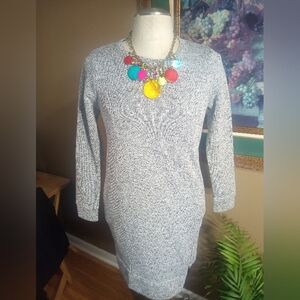 Maurice's grey sweater dress, NWOT, size M, and Free Necklace.